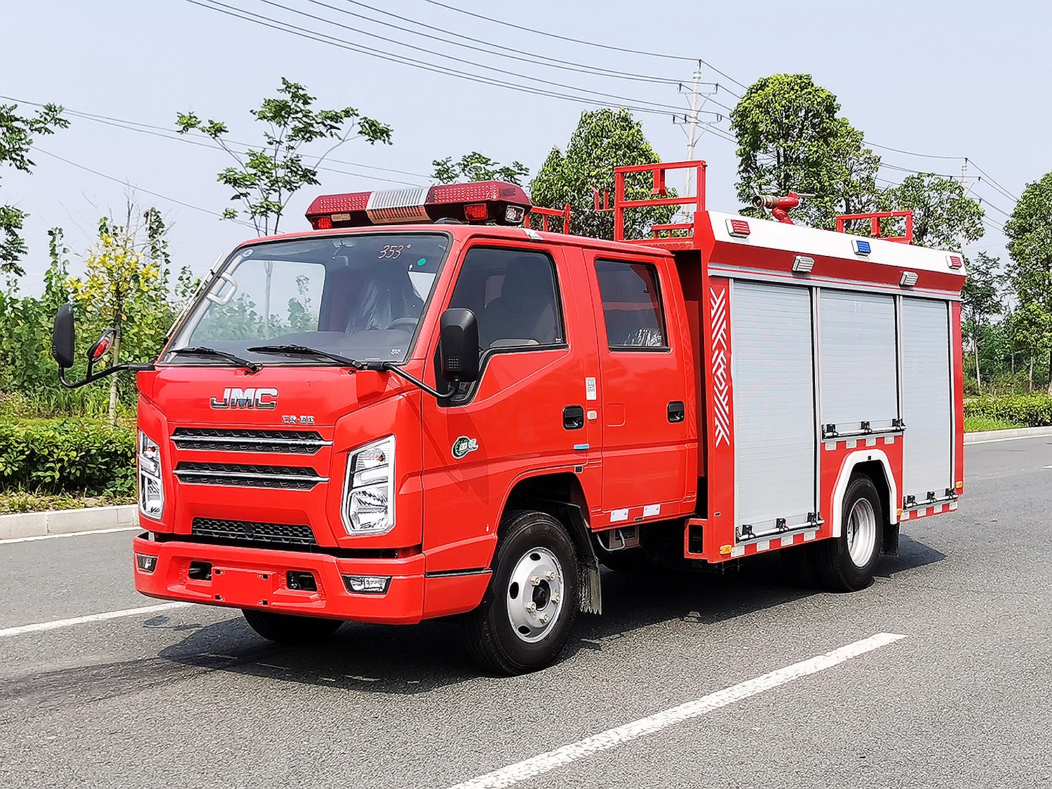 國六江鈴順達2.5立方水罐消防車(chē)